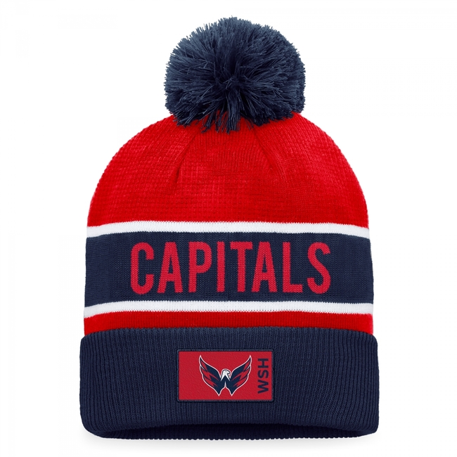 Kulich WAS Authentic Pro Game and Train Cuffed Pom Knit Washington Capitals