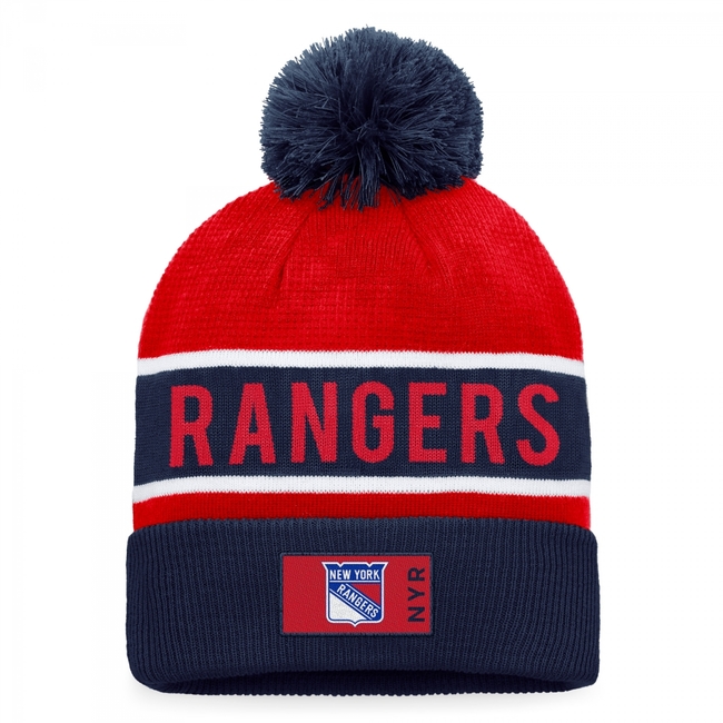 Kulich NYR Authentic Pro Game and Train Cuffed Pom Knit
