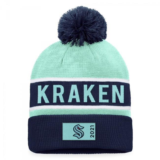 Kulich SEA Authentic Pro Game and Train Cuffed Pom Knit Seattle Kraken