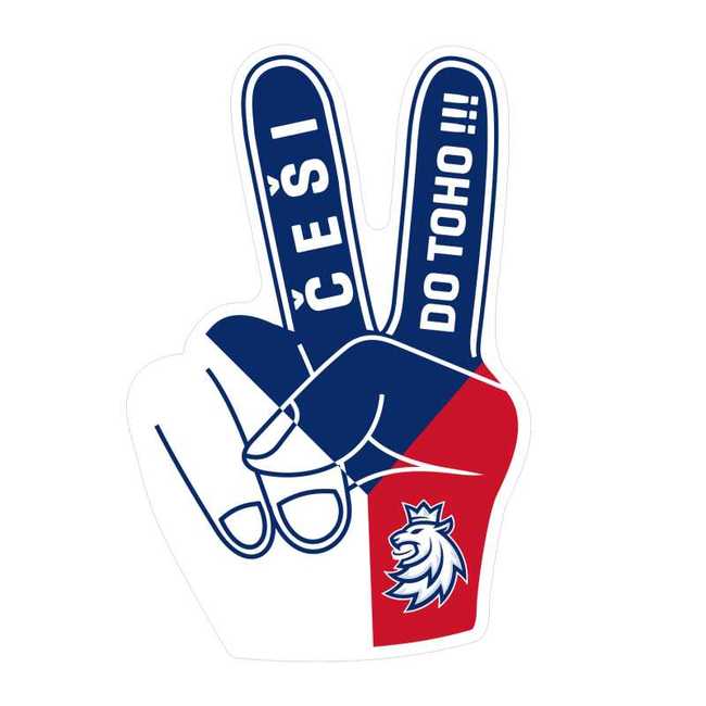 Fandící ruka logo lev ČH