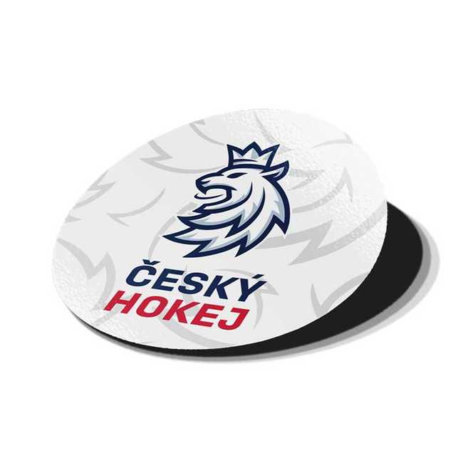 Samolepka kulatá 8 cm logo lev Český hokej