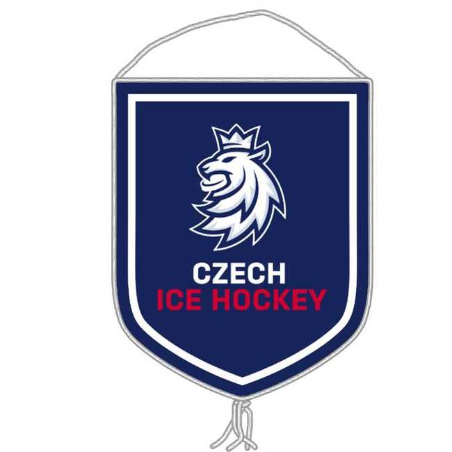 Sběratelská vlaječka logo lev Český hokej