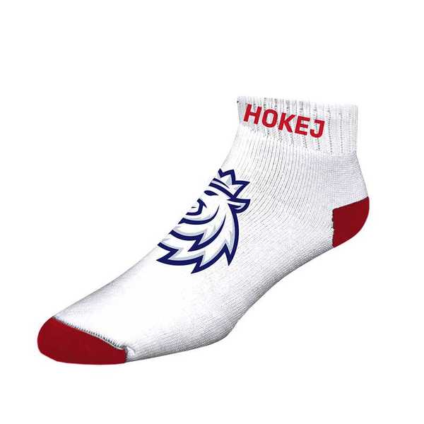 Short socks with logo lion Czech hockey CH