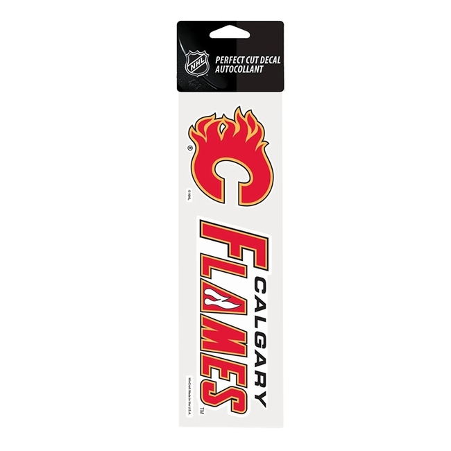 Samolepka 25 x 7,5  CAL Perfect Cut Decal TEAM Calgary Flames