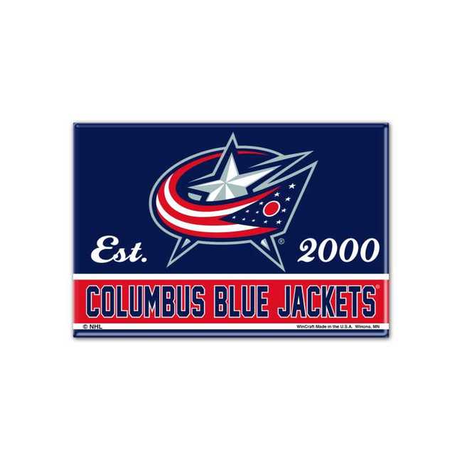 Kovový magnet CBJ TEAM Columbus Blue Jackets