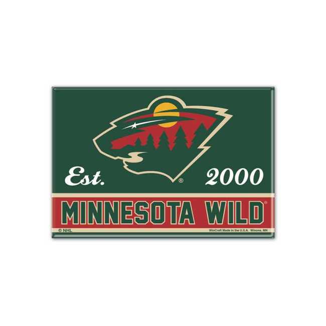 Kovový magnet MIN TEAM Minnesota Wild