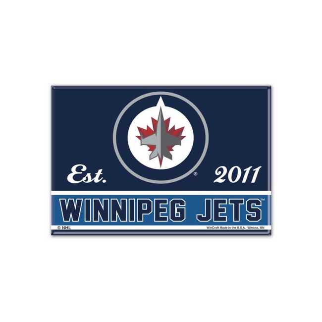 Kovový magnet WIN TEAM Winnipeg Jets