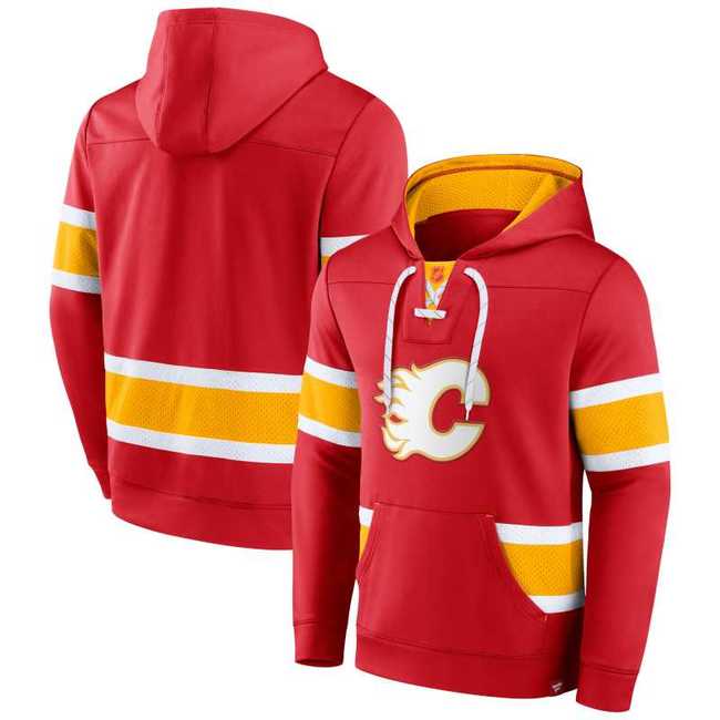 Mikina pánská CAL Mens Iconic NHL Exclusive Pullover Hoodie Calgary Flames