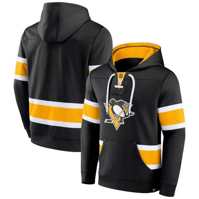 Mikina pánská PIT Mens Iconic NHL Exclusive Pullover Hoodie Pittsburgh Penguins