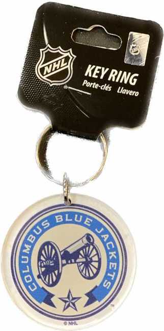 Klíčenka CBJ Acrylic logo Columbus Blue Jackets