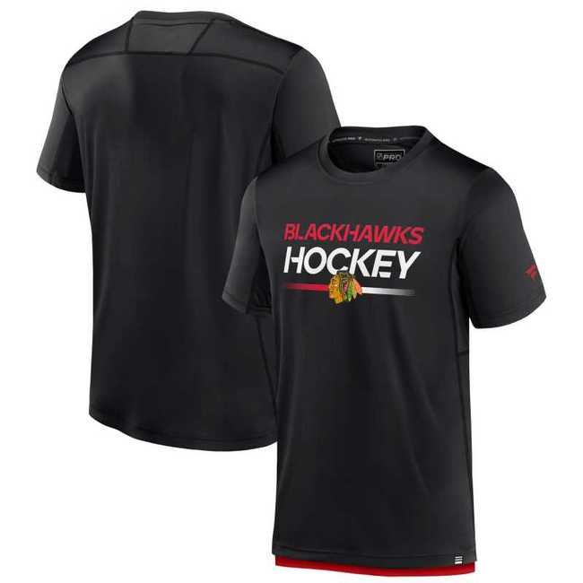 Tričko pánské sportovní CHI 23 Authentic Pro SS Tech Tee Chicago Blackhawks