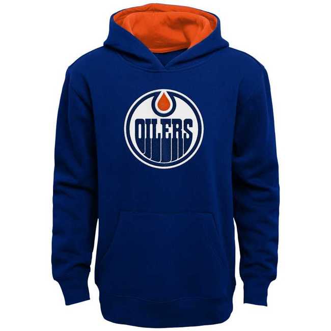 Kid's hoodie EDM Main Prime Pullover Fleece Hood Home Edmonton Oilers