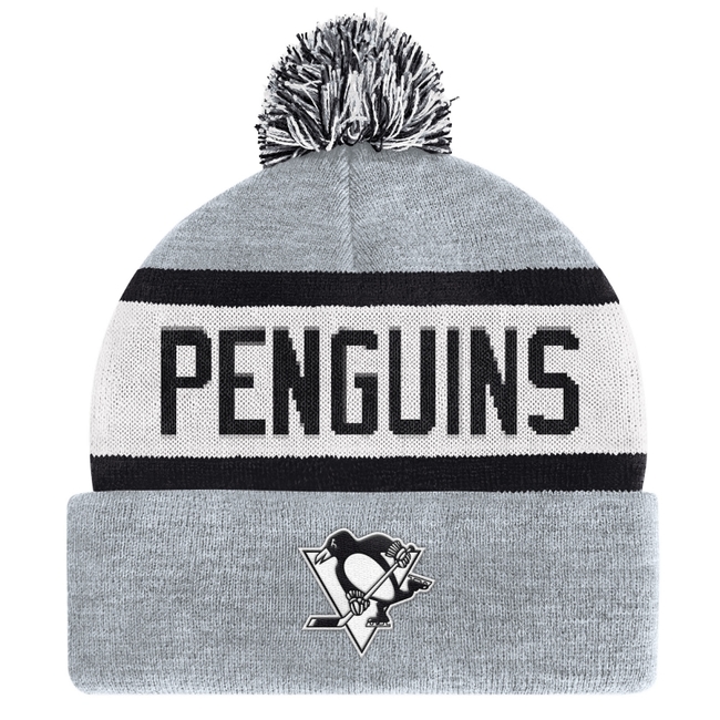 Beanie PIT Biscuit Knit Skully Hat Pittsburgh Penguins