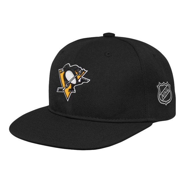 Kšiltovka dětská Snap PIT Logo Flatbrim Pittsburgh Penguins
