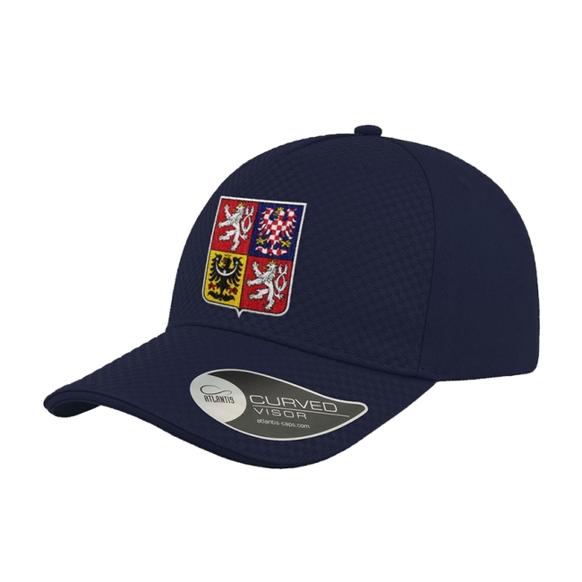 Cap for adults Czech emblem navy Czech hockey