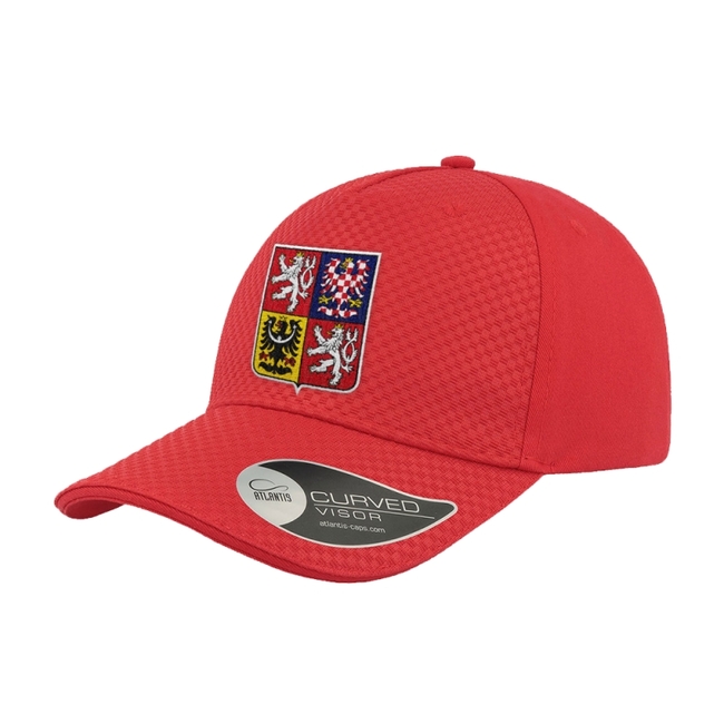 Cap for adults Czech emblem red Czech hockey